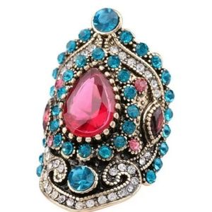 Bohemian Style Crystal Ring